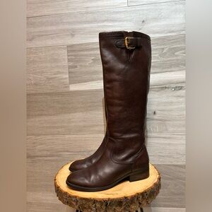 Ralph Lauren genuine leather Brown Heeled Boots